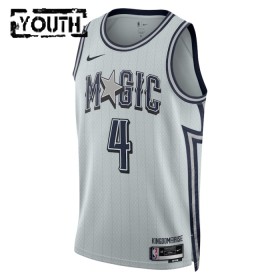 Maillot Basket Enfant Orlando Magic Jalen Suggs 2024-25 Nike City Edition Gris Swingman